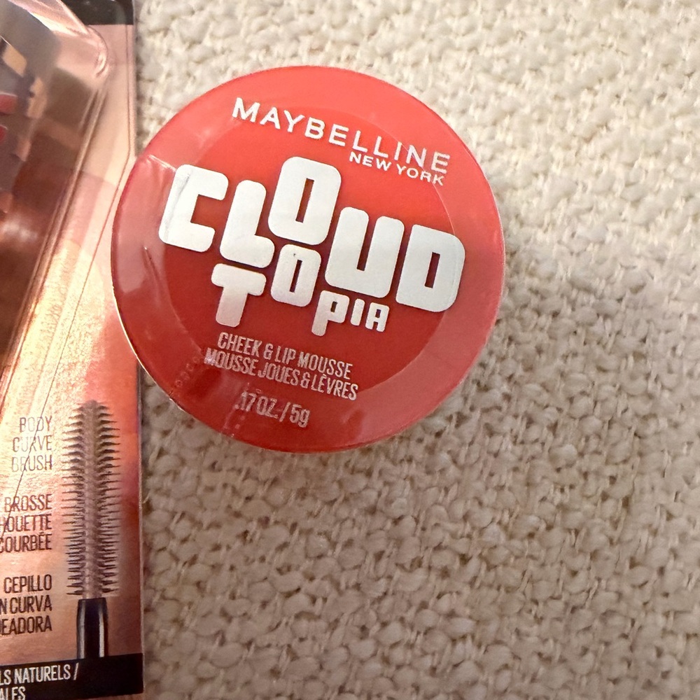 Maybelline Mascara Black + Cream Blush Coral NEW Sealed Set - Picture 3 of 14